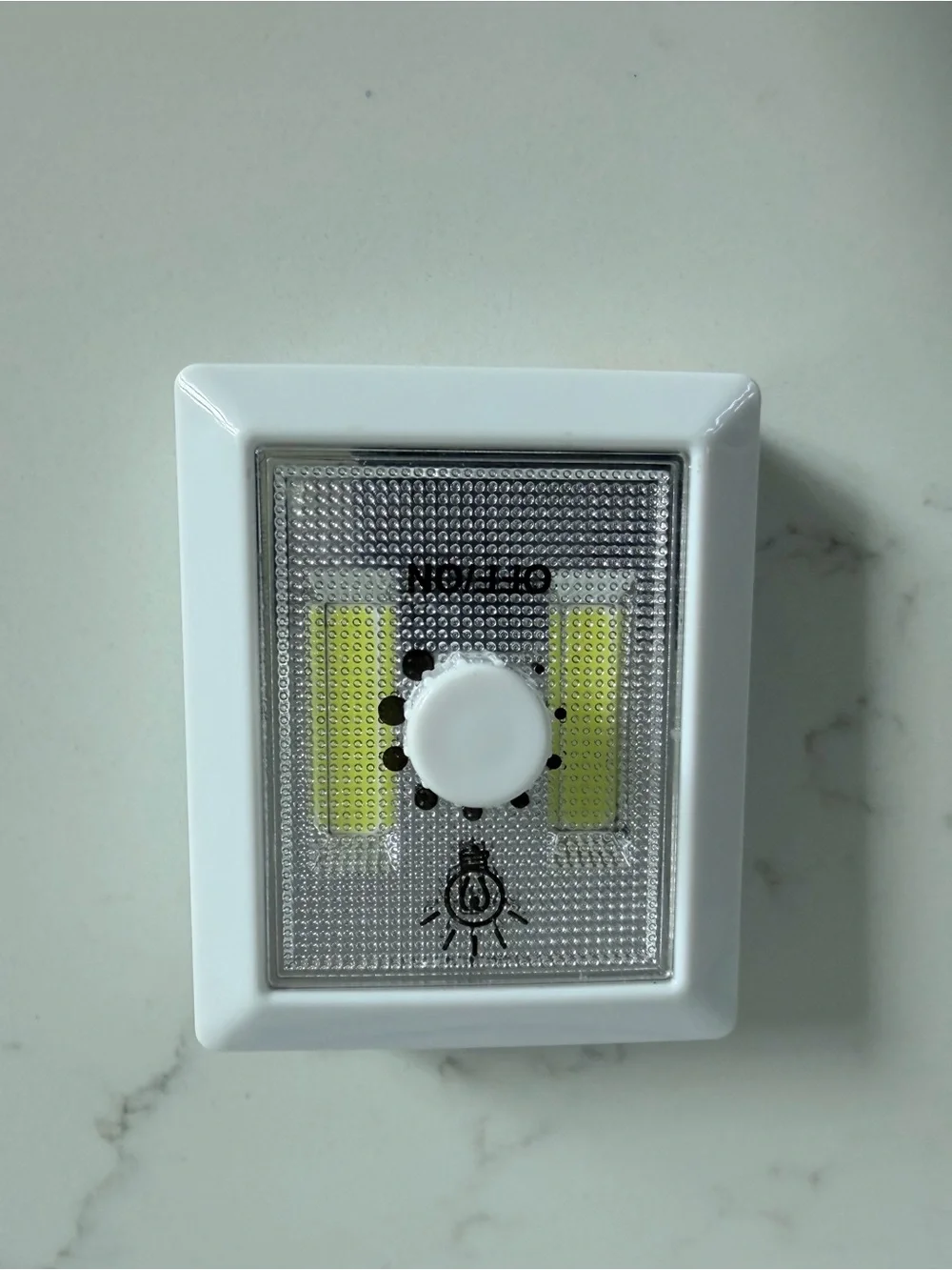 Portable Cordless White LED Night Light with On/Off Button